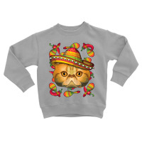 Cinco De Mayo Exotic Shorthair Sombrero Mexican Cat Fiesta T Shirt Toddler Sweatshirt | Artistshot