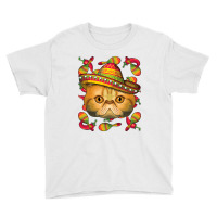 Cinco De Mayo Exotic Shorthair Sombrero Mexican Cat Fiesta T Shirt Youth Tee | Artistshot