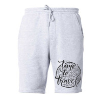 Time To Travel Fleece Short | Artistshot