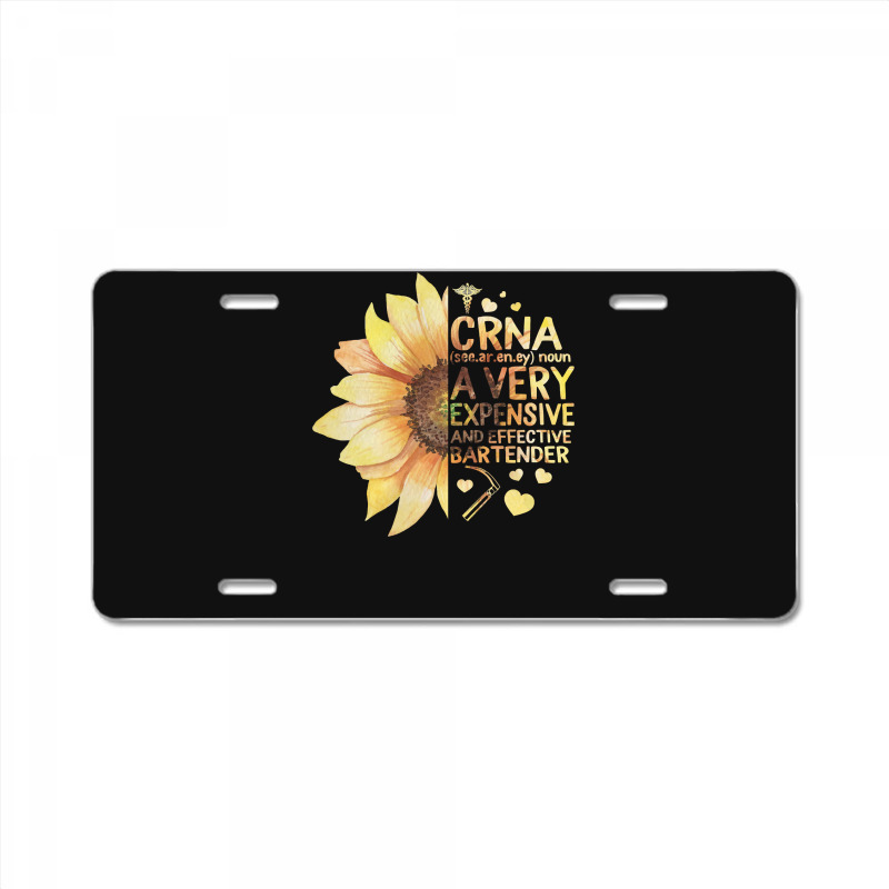 Nurse Nursery Crna Certified Registered Nurse Anesthetists Sunflower M License Plate | Artistshot