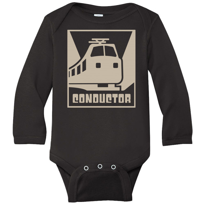 Rail Crew Railroad Train Conductor Long Sleeve Baby Bodysuit | Artistshot