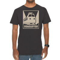 Rail Crew Railroad Train Conductor Vintage T-shirt | Artistshot