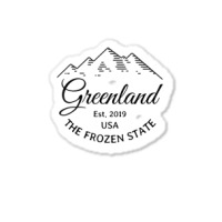 Greenland The Frozen State T Shirt Sticker | Artistshot