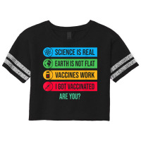 I Got Vaccinated Pro Vaccine Cute Science And Vaccination T Shirt Scorecard Crop Tee | Artistshot