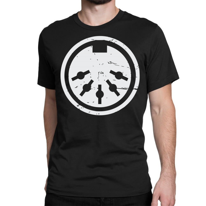 Distressed Midi Plug  Synthesizer Classic T-shirt | Artistshot