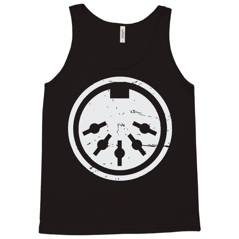 Distressed Midi Plug  Synthesizer Tank Top | Artistshot