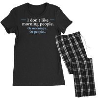 I Don't Like Morning People Women's Pajamas Set | Artistshot