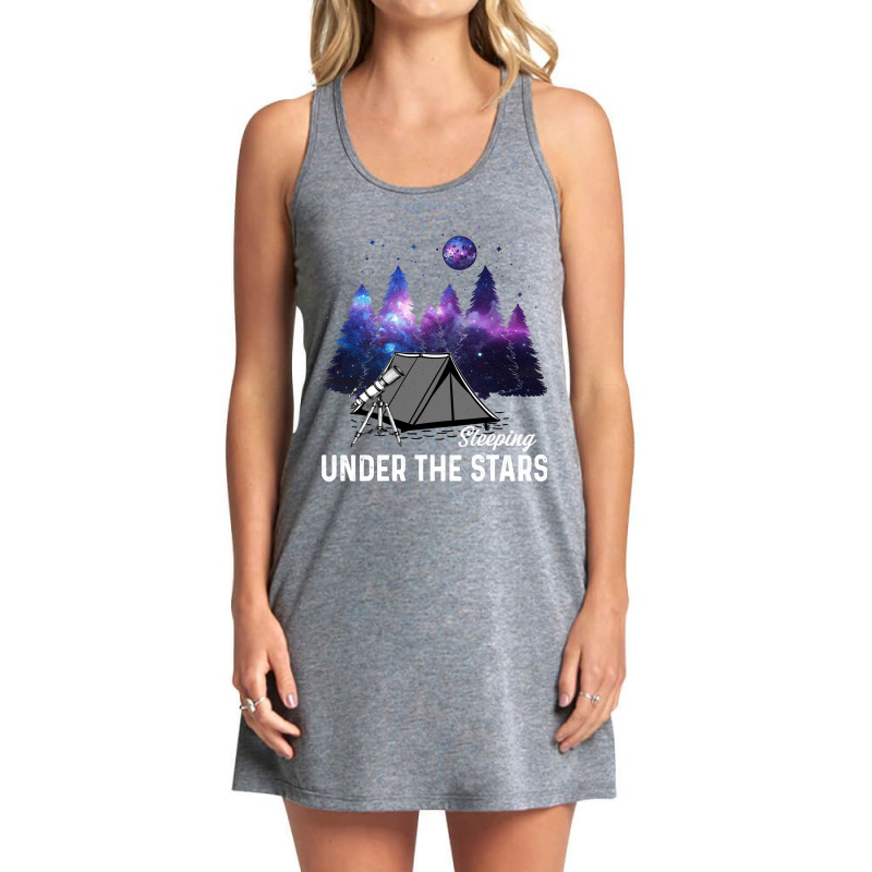 Camp Camping Sleeping Under The Star 17 Camp Camper Tank Dress by stress | Artistshot