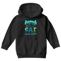 I Fight Back Mess With My Cat Youth Hoodie | Artistshot