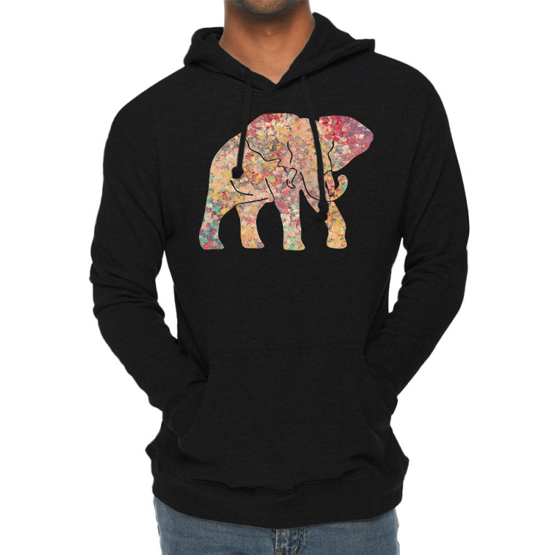 Elephants T  Shirt Cool Elephant Colorful Tribal T Shirt T  Shirt Lightweight Hoodie | Artistshot