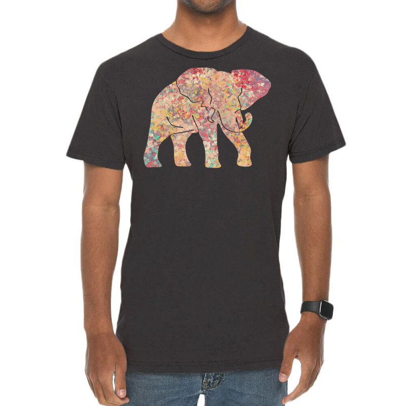 Elephants T  Shirt Cool Elephant Colorful Tribal T Shirt T  Shirt Vintage T-shirt | Artistshot