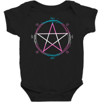 Transgender Pentagram Wiccan Pagan Trans Pride Flag Boho T Shirt Baby Bodysuit | Artistshot