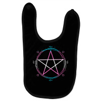 Transgender Pentagram Wiccan Pagan Trans Pride Flag Boho T Shirt Baby Bibs | Artistshot