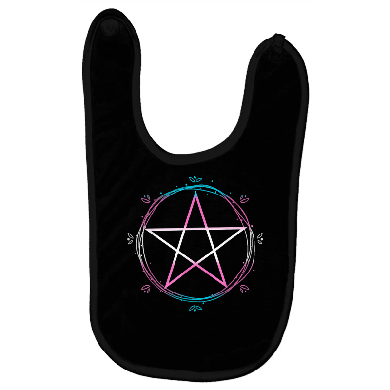 Transgender Pentagram Wiccan Pagan Trans Pride Flag Boho T Shirt Baby Bibs by vazwttopperve | Artistshot