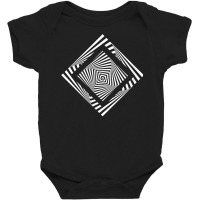 Twisted Squares Design Hypnotizing Abstract Optical Art T Shirt Baby Bodysuit | Artistshot