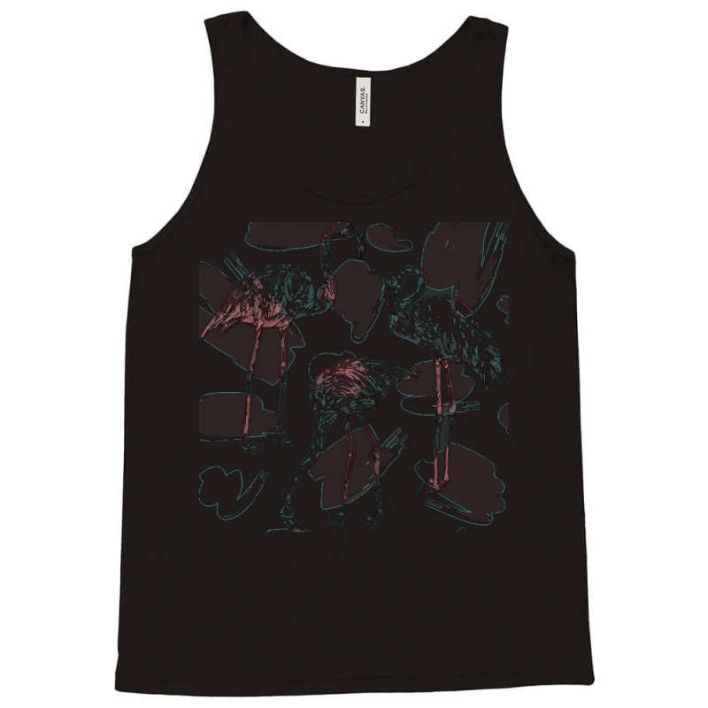 Flamingos T  Shirt Flamingos In Green T  Shirt Tank Top | Artistshot