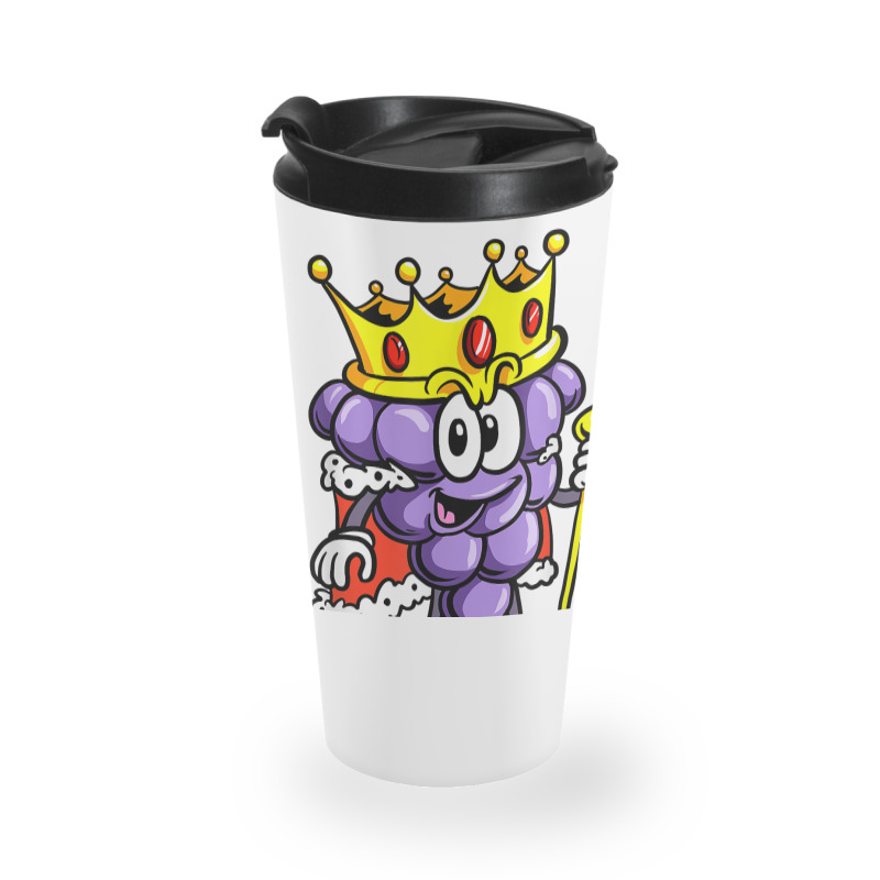 Winemaker Wine Lover Wine Drinker Grape With Crown T Shirt Travel Mug | Artistshot