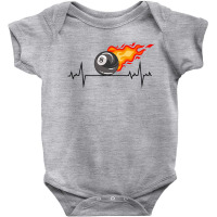 Billiards Snooker Pool Player Cue Sports Heartbeat Pulse Baby Bodysuit | Artistshot