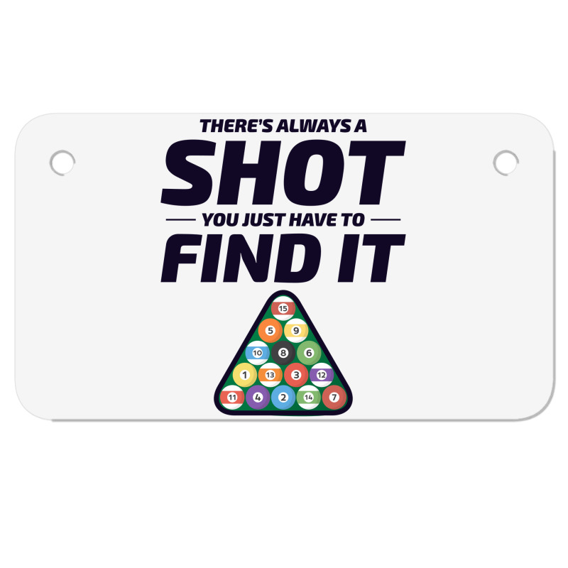 Billiards Snooker Pool Player Cue Sports Funny Motorcycle License Plate | Artistshot