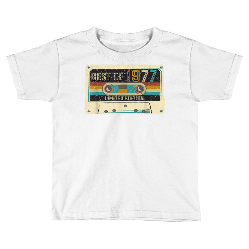 Vintage 1977 Limited Edition Cassette Tape 45th Birthday T Shirt Toddler T-shirt by vazwttopperve | Artistshot