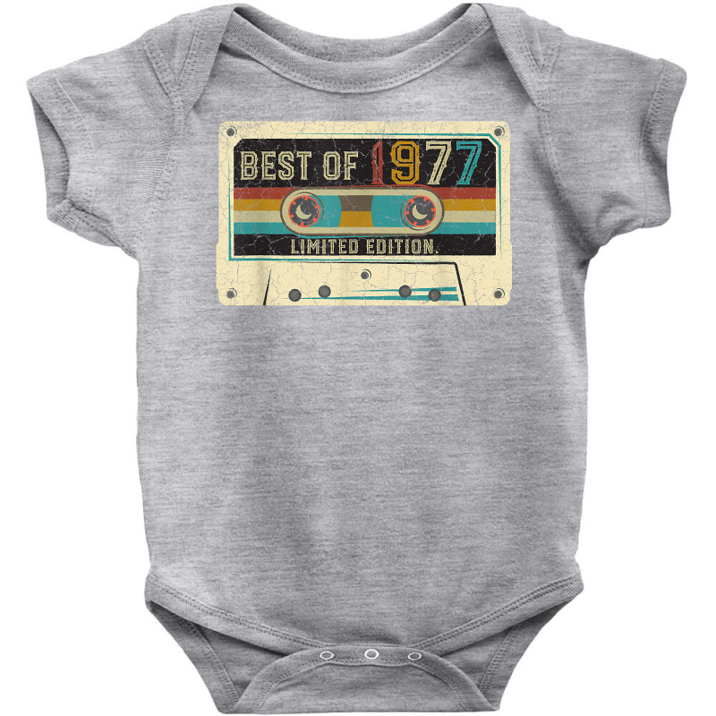 Vintage 1977 Limited Edition Cassette Tape 45th Birthday T Shirt Baby Bodysuit by vazwttopperve | Artistshot