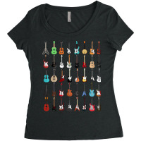 Guitar Musical Instrument T Shirt (rock N Roll Tee) Women's Triblend Scoop T-shirt | Artistshot