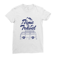 Time To Travel Ladies Fitted T-shirt | Artistshot