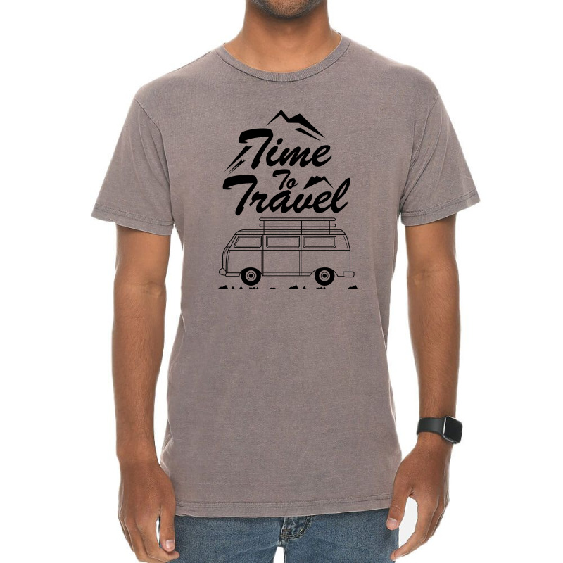 Time To Travel Vintage T-Shirt by Alaska Tees | Artistshot