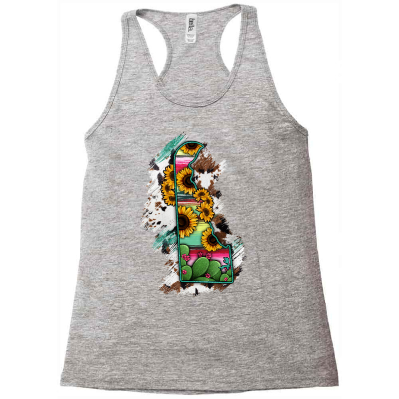 Delaware State Map Racerback Tank | Artistshot