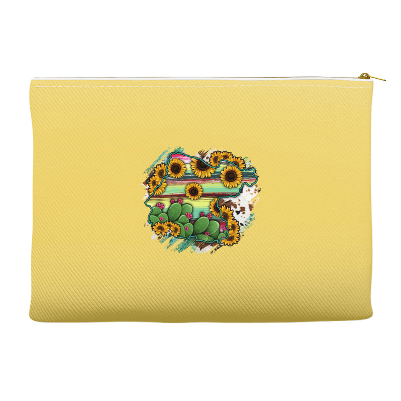 Guanajuato Sunflower Serape Map Accessory Pouches | Artistshot