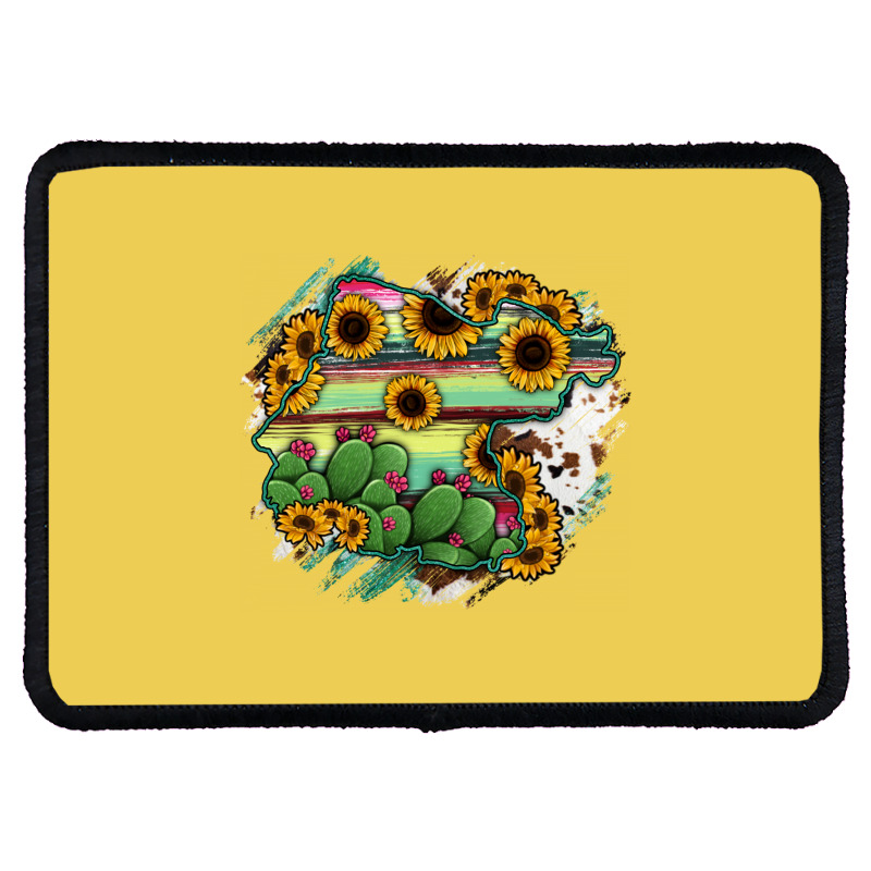 Guanajuato Sunflower Serape Map Rectangle Patch | Artistshot