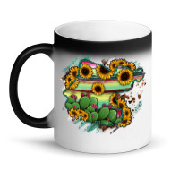 Guanajuato Sunflower Serape Map Magic Mug | Artistshot