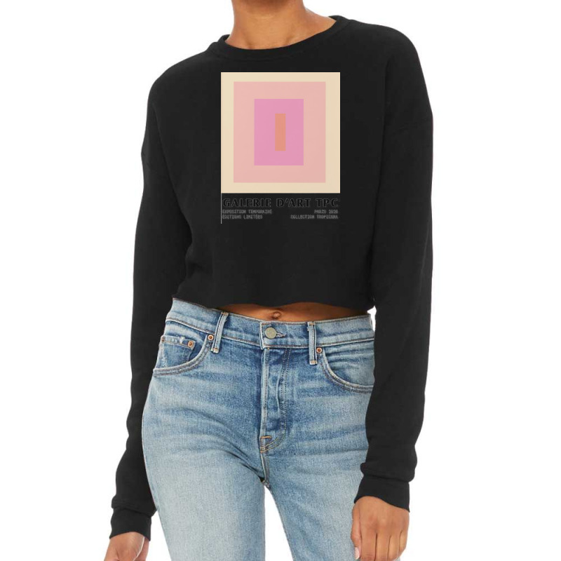 Galerie D'art Tpc Exposition Temporary Cropped Sweater | Artistshot