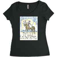 Salvador Dali  Don Quixote Women's Triblend Scoop T-shirt | Artistshot