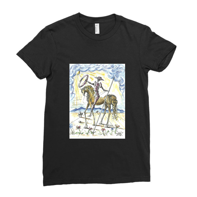 Salvador Dali  Don Quixote Ladies Fitted T-shirt | Artistshot