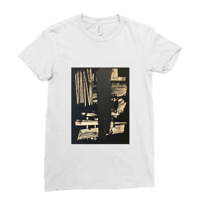 Pierre Soulages Ne En 1919 Lithographie Ladies Fitted T-Shirt by terrichapman | Artistshot