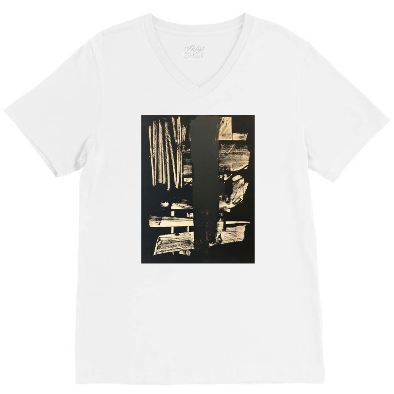 Pierre Soulages Ne En 1919 Lithographie V-neck Tee | Artistshot