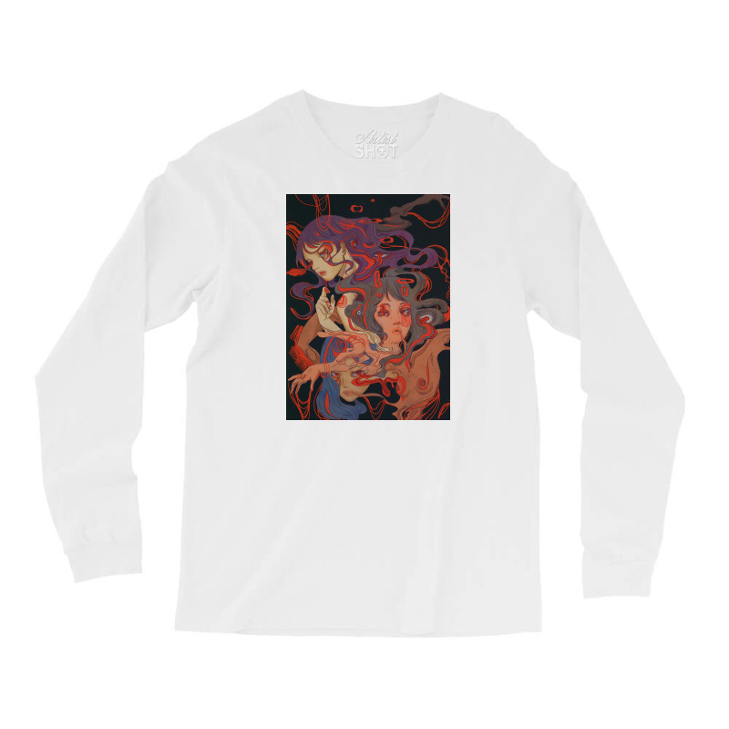 Dissolve  Dark Art Print Long Sleeve Shirts | Artistshot