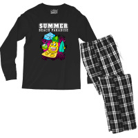 Summer Beach Paradise Men's Long Sleeve Pajama Set | Artistshot