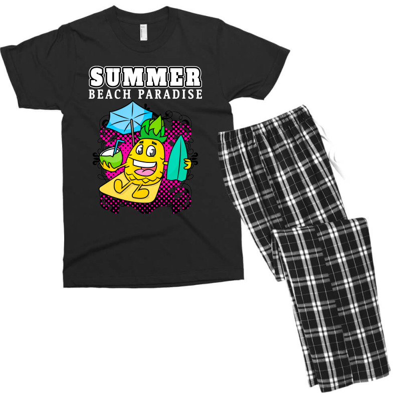 Summer Beach Paradise Men's T-shirt Pajama Set by Chiks | Artistshot