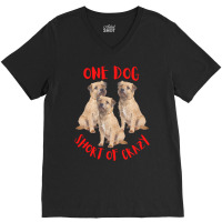 One Dog Short Of Crazy T  Shirtone Dog Short Of Crazy T  Shirt (1) V-neck Tee | Artistshot