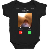 Dank Meme Hamster Staring Front Camera Hamster Calling Gift T Shirt Baby Bodysuit | Artistshot