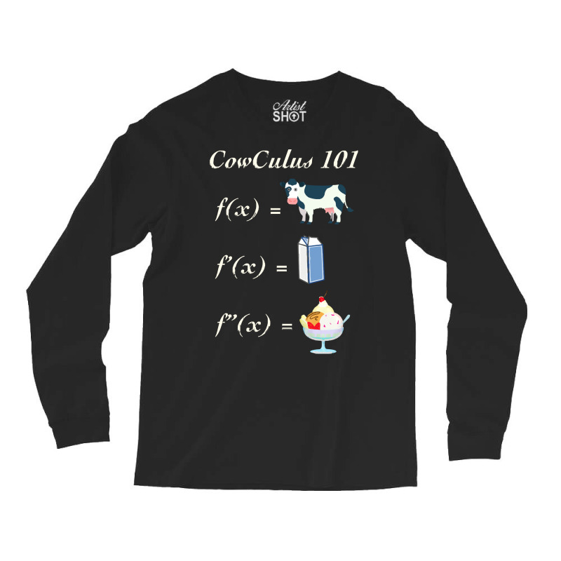 Cow Calculus T  Shirt Cowculus T  Shirt Long Sleeve Shirts | Artistshot