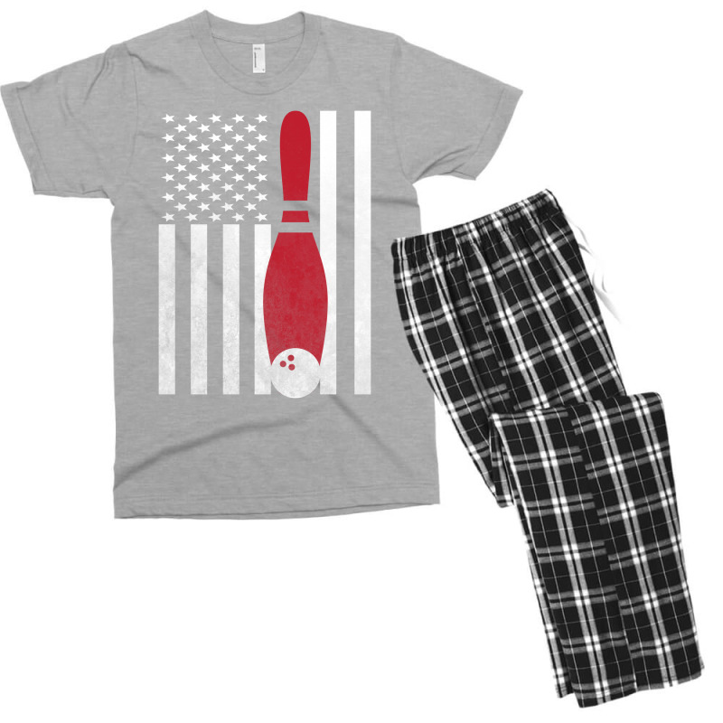 Bowling Bowler - America Usa Flag Men's T-shirt Pajama Set | Artistshot