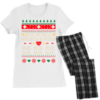 Deck The Halls With Beta Blockers Nurse Ugly Christmas Sweatshirt Women's Pajamas Set | Artistshot