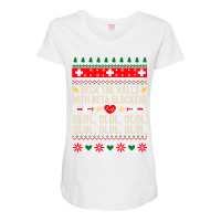 Deck The Halls With Beta Blockers Nurse Ugly Christmas Sweatshirt Maternity Scoop Neck T-shirt | Artistshot