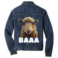 Sheep Lover Sheeps Funny Sheep Conspiracy Theorist Costume Design 71 L Men Denim Jacket | Artistshot