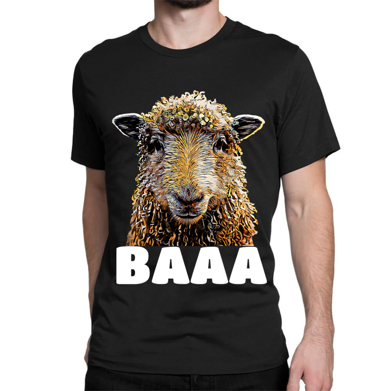 Sheep Lover Sheeps Funny Sheep Conspiracy Theorist Costume Design 71 L Classic T-shirt | Artistshot