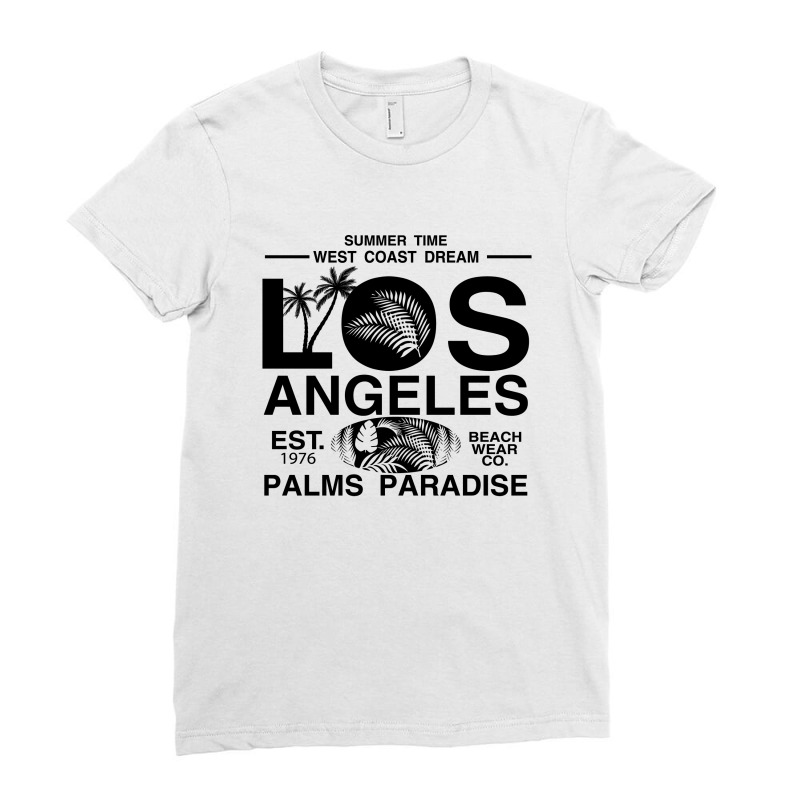 Summer Time West Coast Dream Ladies Fitted T-Shirt by Alaska Tees | Artistshot