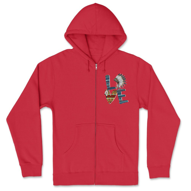 Native American Indigenous Love Indian Chief Feather Headdress